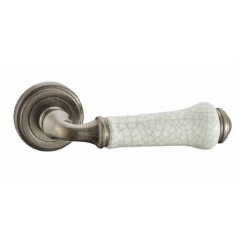 Дверная ручка «V-31 сост.серебро/сост.керамика »