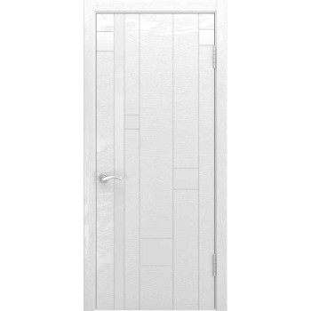 Дверь Luxor АРТ-1 ясень белая эмаль, стекло лакобель