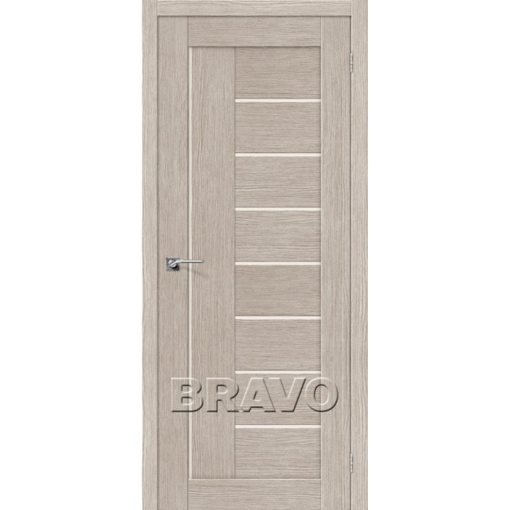 Дверь Браво Порта-30 капучино, сатинато белое "Magic Fog"