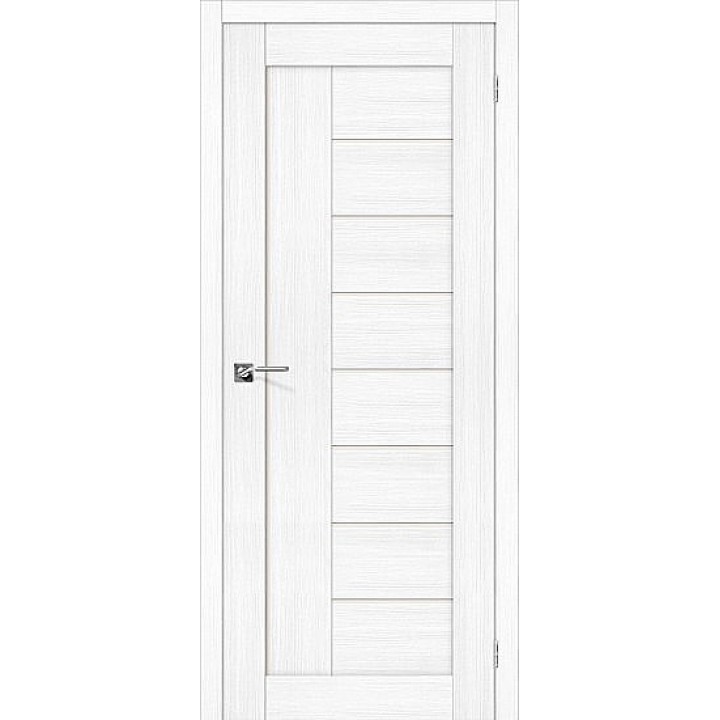 Дверь Браво Порта-29 экошпон сноу вералинга, сатинато белое "Magic Fog"