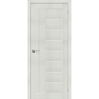 Дверь Браво Порта-29 экошпон бьянко вералинга, сатинато белое "Magic Fog"